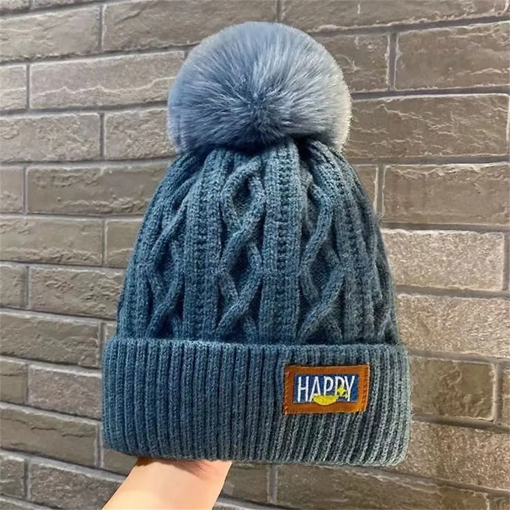 Casual Thickened Winter Hat Keep Warm Knitted Cap Beanie Hats Women