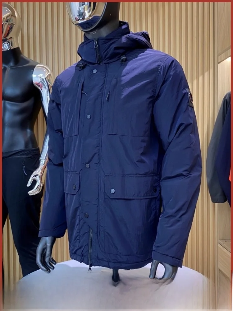 

Men's Outdoor Casual Hooded Cotton Jaet Windproof Warm New Autumn Winter Faionable Polyester Filling Nylon Fabric Zipper ...