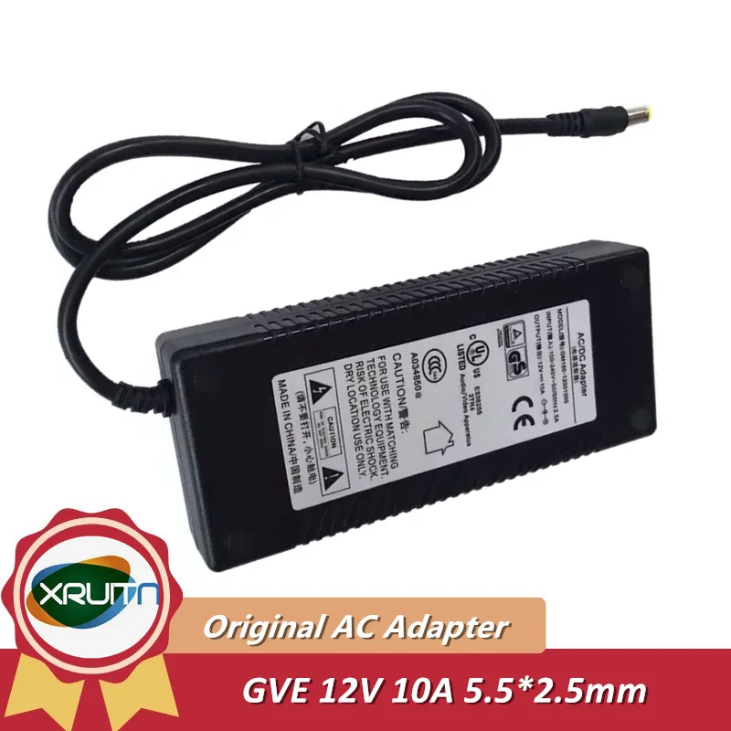 

Original GM150-1201000 AC/DC Adapter GVE 12V 10A 120W Charger 5.5x2.5mm Power Supply Genuine