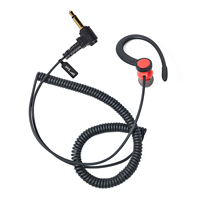 1Pin G Shape Walkie Talkie Listen Only Earpiece Headset,3.5mm Plug Soft Earpiece for Motorola 2 Way Radio Speaker Mic Microphone