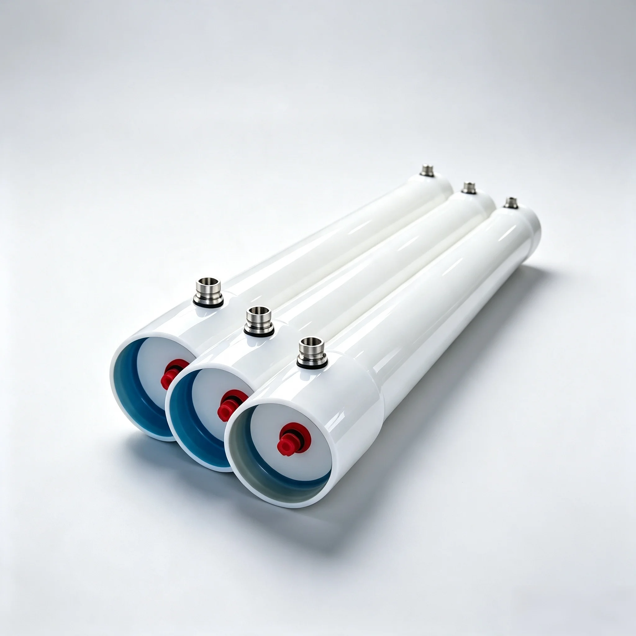 Supplier 4040 FRP Stainless Steel Pressure Vessel Reverse Osmosis Housing Membrane Shell 250L/Hour Productivity 1 Year Warranty