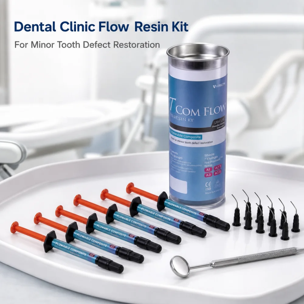 Dental Composite Flowable Resin A2 A3 Nano Hybrid Teeth Repair Light curing Resin Dentistry Fluid Resin Filling Material
