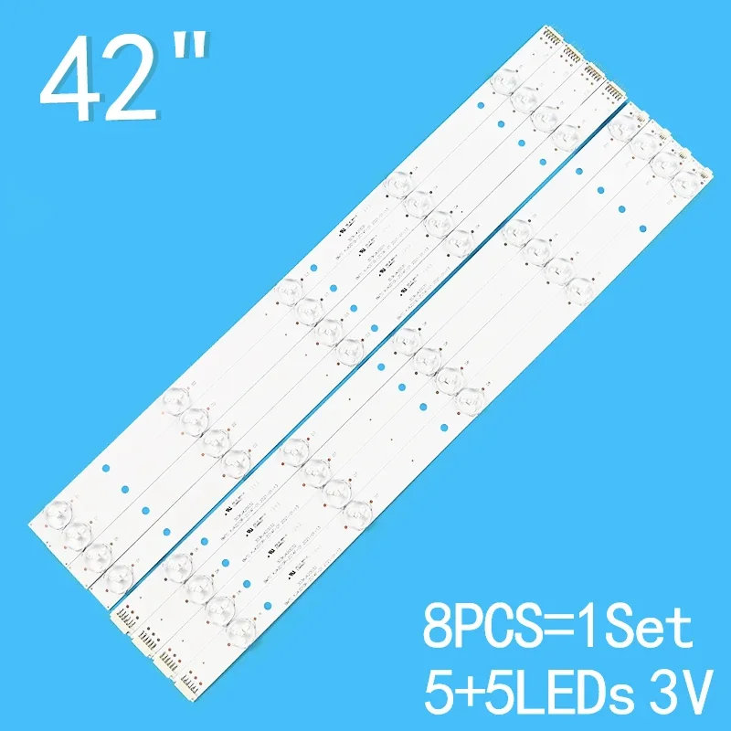 8PCS LED Backlight strip for Jameson JS-42100 BMTC KJ42D10L-ZC14F-01 KJ42D10R-ZC14F-01 KM0416DCF27A 303KJ420031 303KJ420032