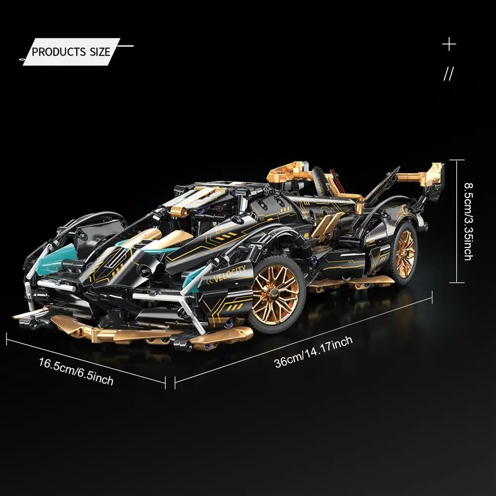 LED-Licht-Rennwagen-Modellbausatz im Maßstab 1:14, für Erwachsene und Jugendliche, ideales Geburtstagsgeschenk für Autoliebhaber ab 8 Jahren