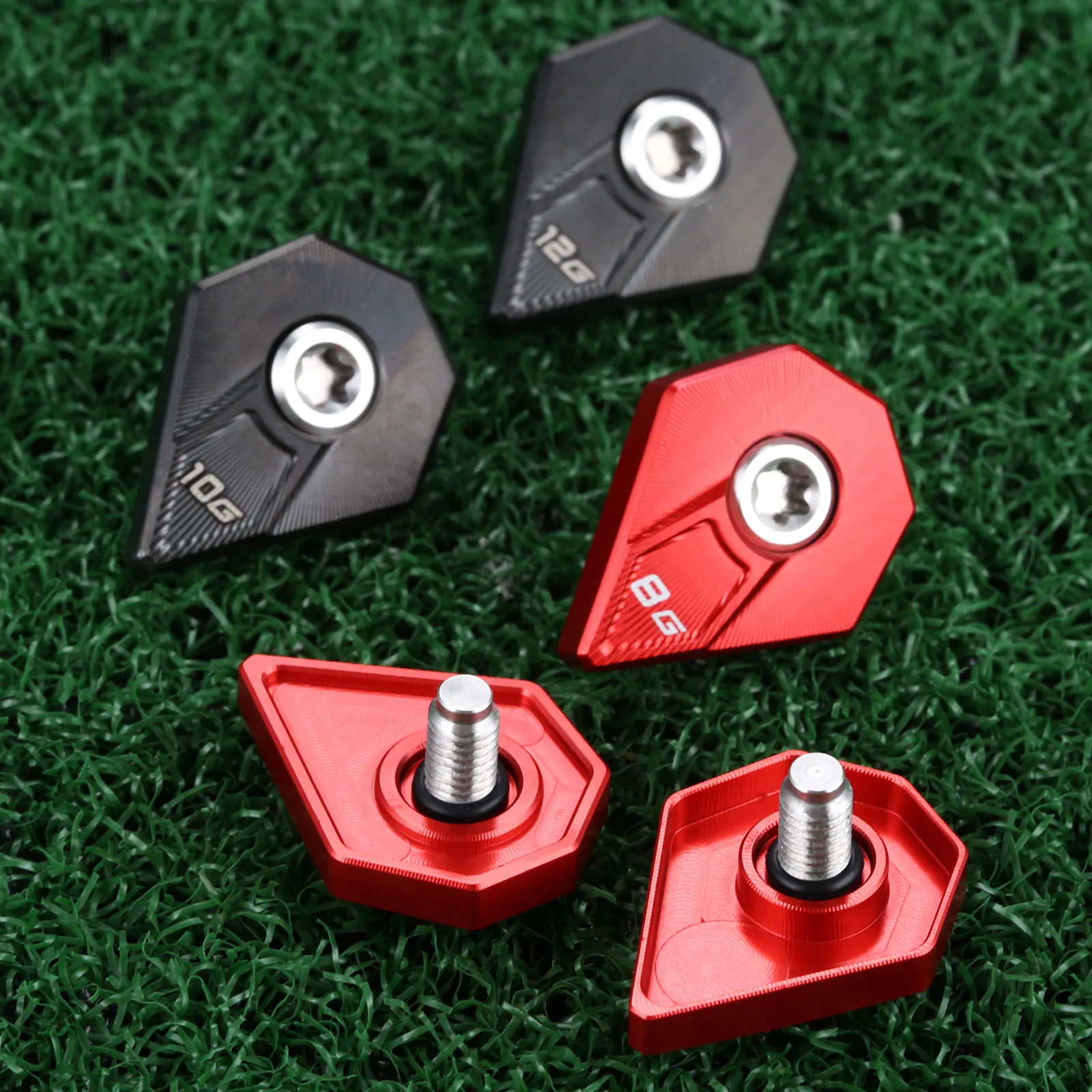 1Pc Replacement for King Cobra F9 Driver Metal Golf Weights Screw Golf Club Heads Accessories 4g 6g 8g 10g 12g 14g 16g Red/Black