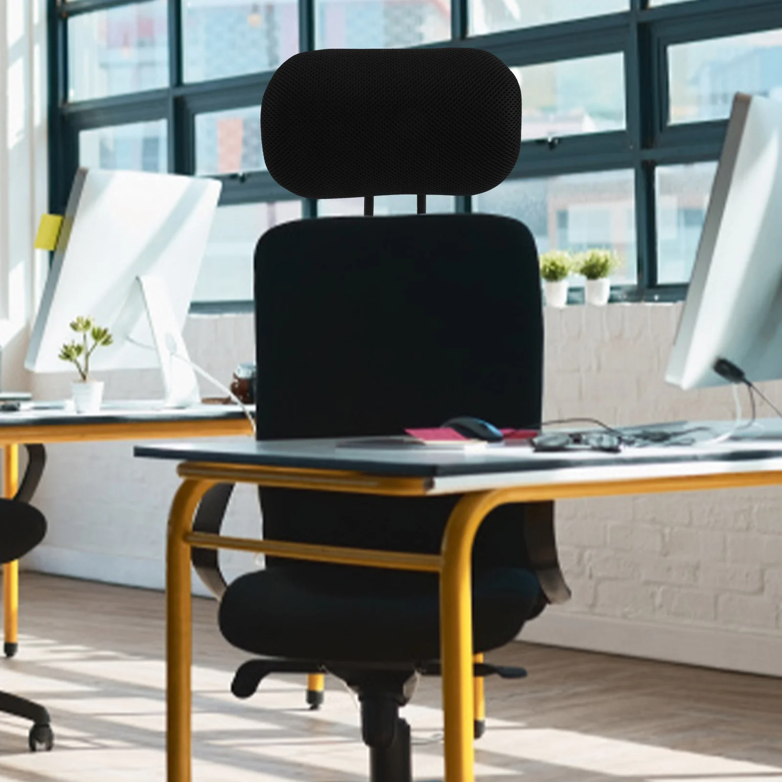 Detachable Height Adjustable Computer Chair Headrest Soft Breathable Neck Protection Work Pillow Office Supply