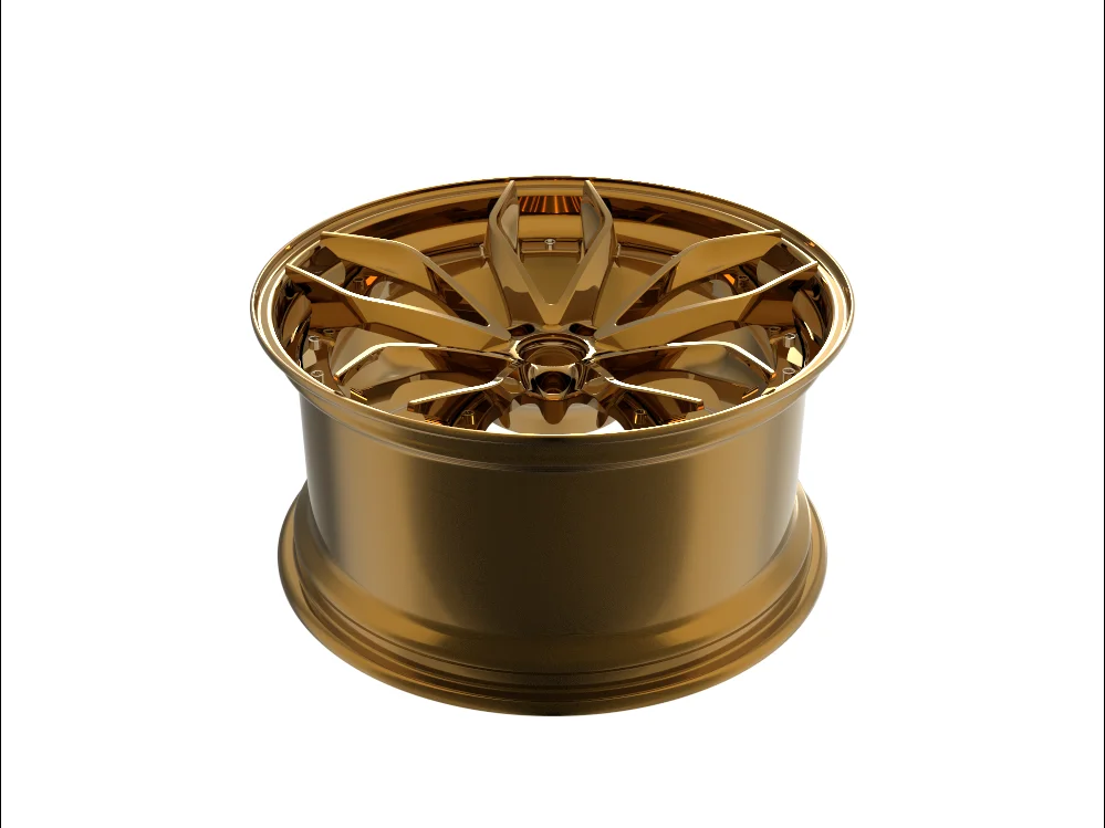 Fully Custom Bronze Wheel 24 Inch Multi Spoke Wheel Brushed 2-piece Forged Wheel Rims Car Rims Car Hubs Custom Any Color