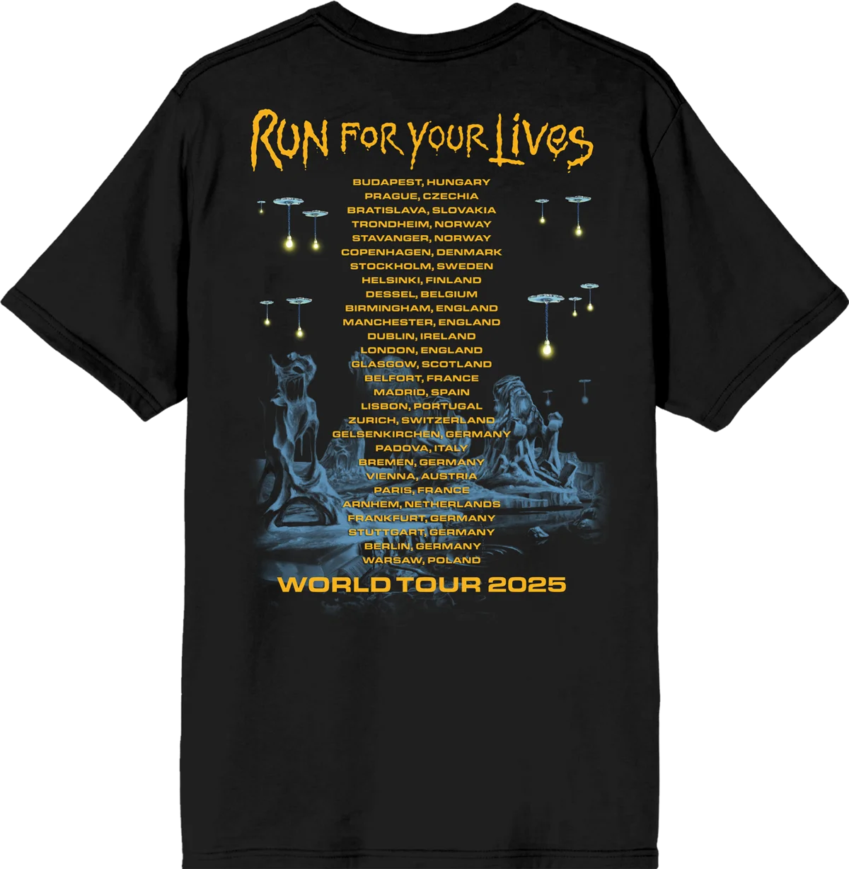 Iron Maiden Live After Death Band Stampa grafica Estate, Autunno, Inverno T-shirt a maniche corte da uomo e da donna Casual Allentata