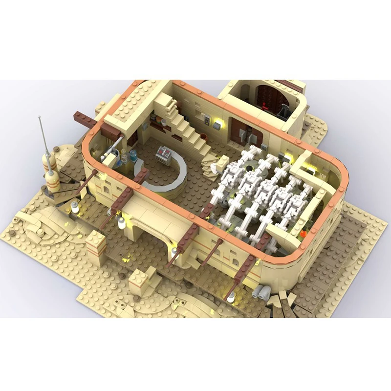 Popular Star Movie Moc Building Block Tavern Model Technology Brick DIY Assembly Modular Famous Construction Toy Holiday Gifts