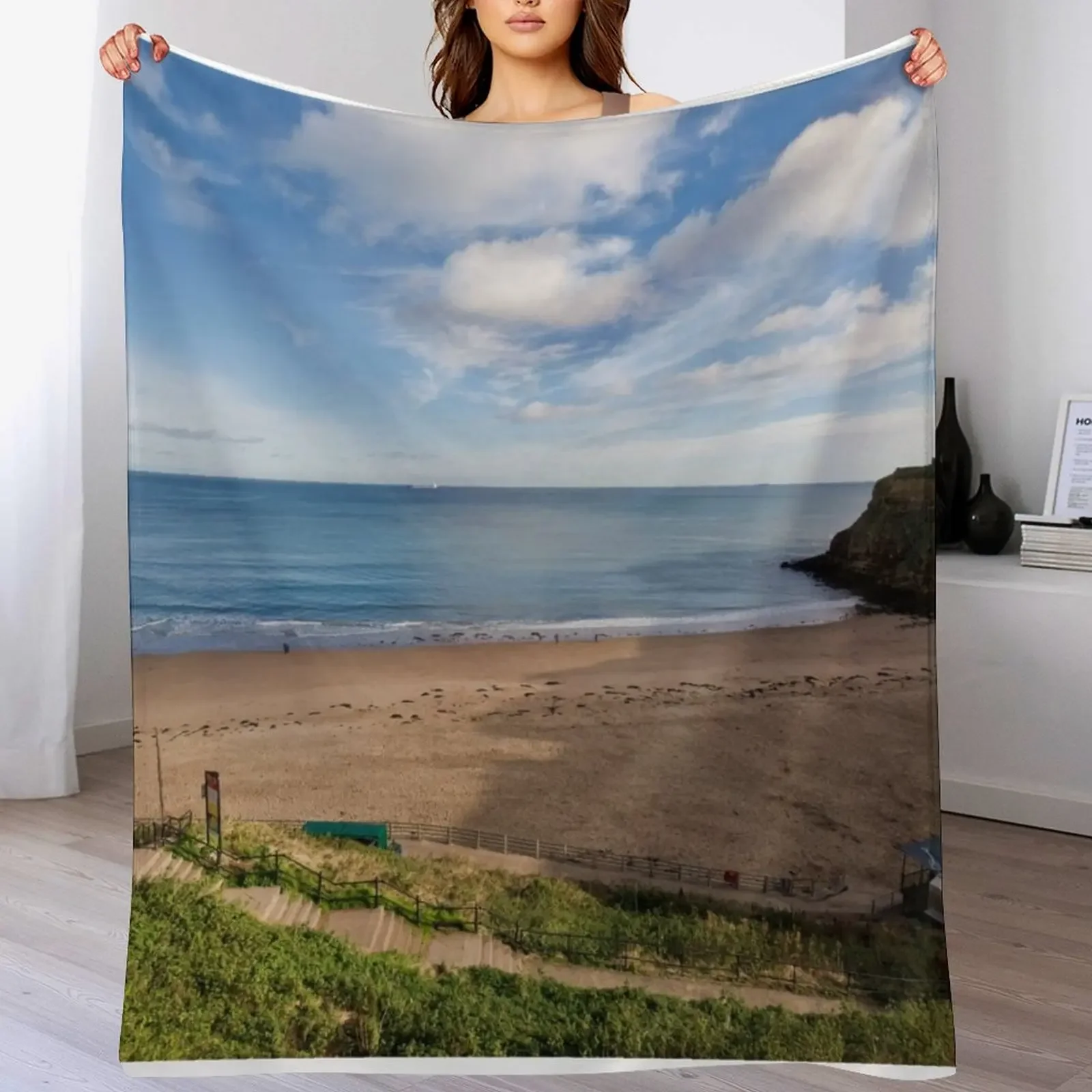 

King Edwards Bay, Tynemouth Throw Blanket warm for winter cosplay anime Sofa Throw Luxury Blankets