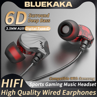 9D HIFI Heavy Bass Earphone 3.5MM AUX/Type-C Digital Chip 7.1 Surround Stereo Wired Headset With Mic Earbud For Samsung Android