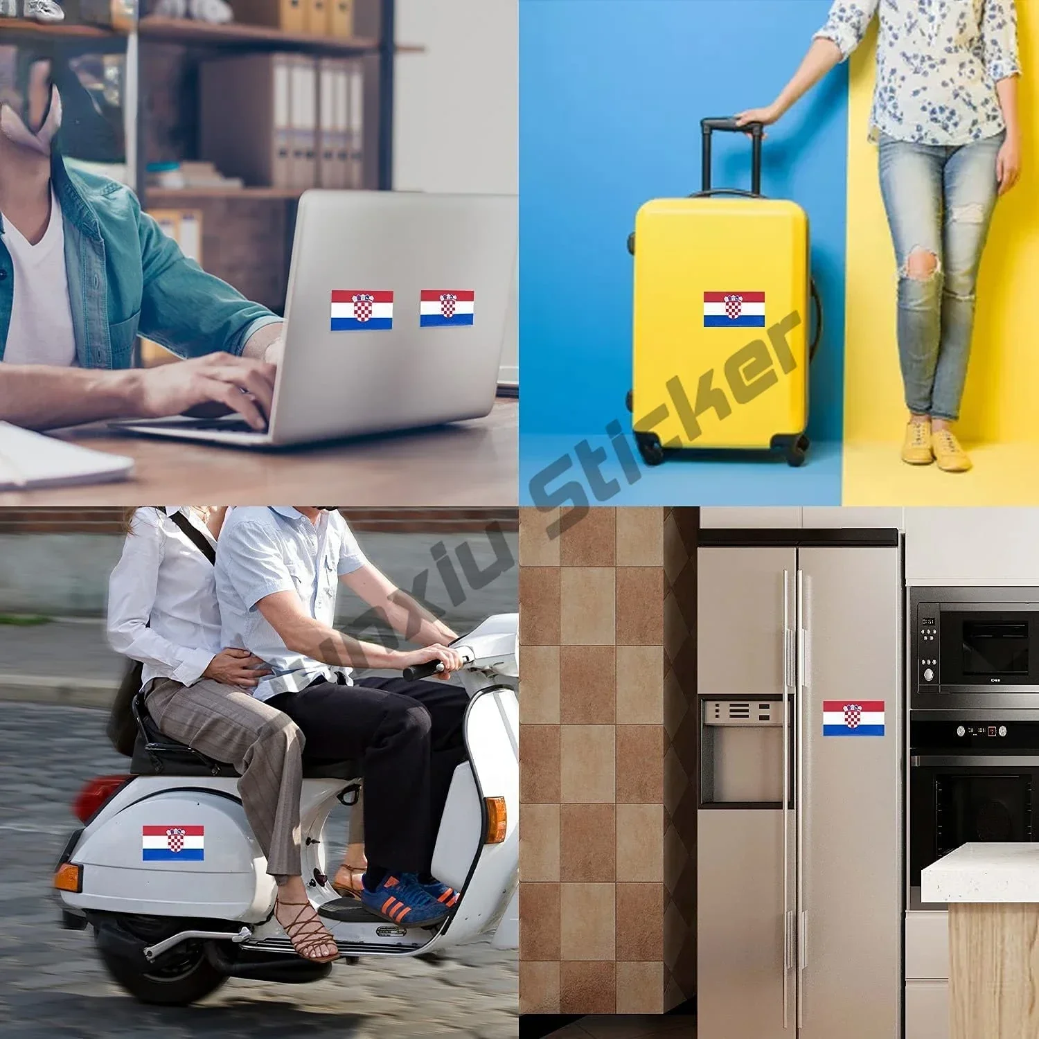 MADE IN USA Flag Vinyl Car Stickers 3d Car Styling Auto Motorcycle Laptop Computer Host Fashion DIY Decor Accessories Decals view 5