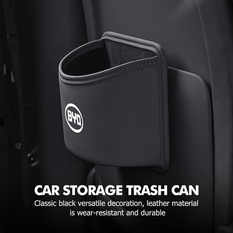 Car Trash Can Suspended Garbage Bin Storage Bag Accessories For BYD S6 S8 E5 E6 G6 L3 S7 G7 Tang Song Qing Yuan Han Max - view 5