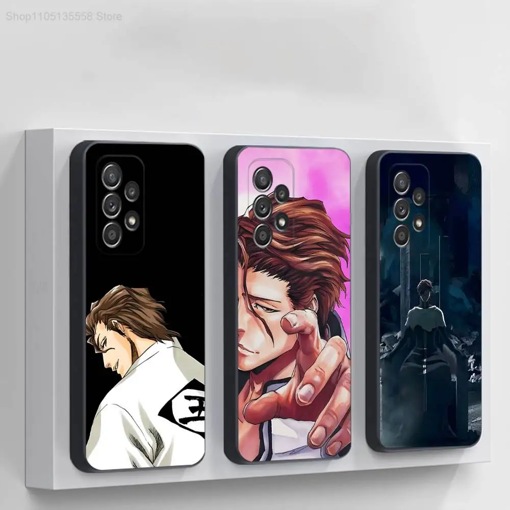 

Hot A-Aizen S-Sousuke Anime Phone Case For Samsung S 25,24,23,22,30,21,10,9,Ultra,Plus,Lite,FE,4,5G Black Soft Case
