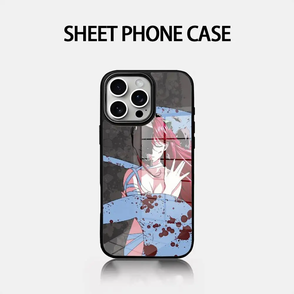 

E-Elfen L-Lied Phone Case Glass Cover Phone Case For Iphone 16 15 14 12 11 13 Pro Max Mini Puls Attraction CASE