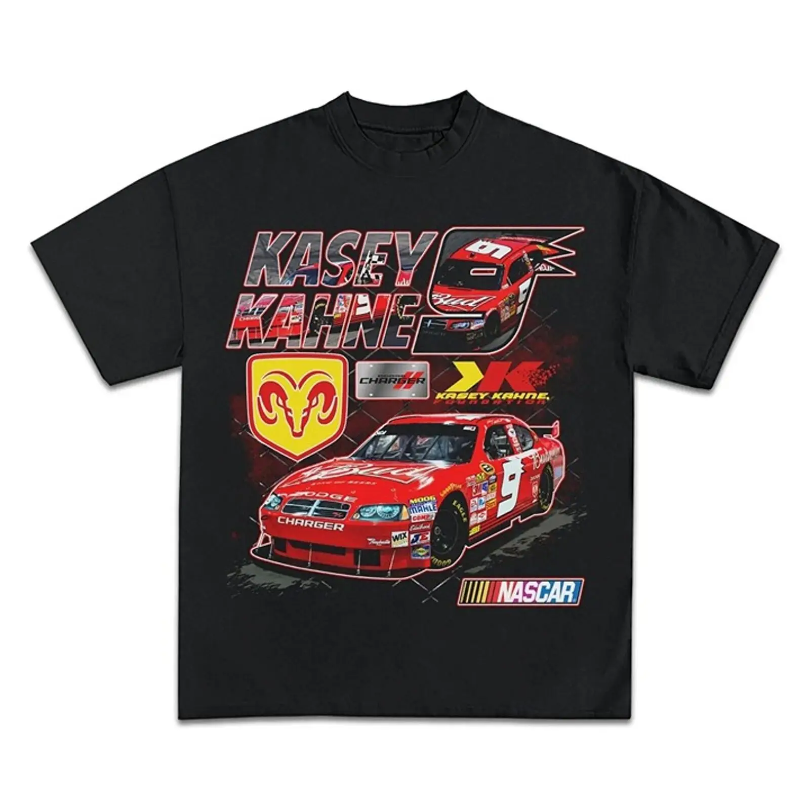 

Футболка Kasey Kahne для гонок, подарок для фанатов, черный гоночный автомобиль