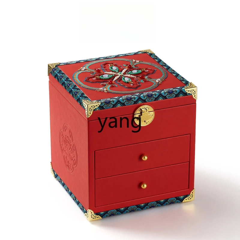 

LTT high-end Guochao jewelry box wedding engagement gift hardware gold jewelry box