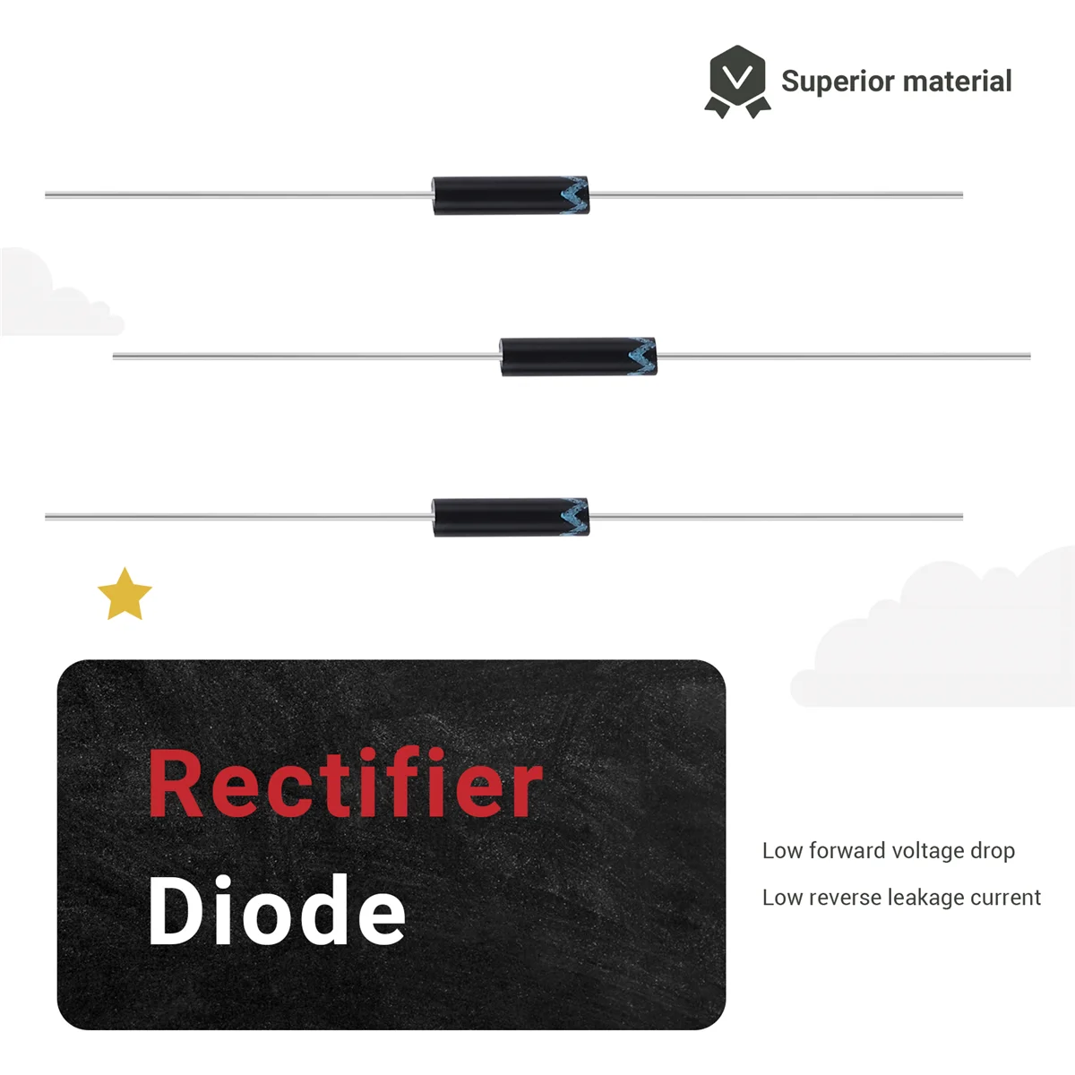 Y60A NEW-20PCS 2CL77 High Voltage Diode HV Rectifier 5MA 20KV Rectifier Diodes for Voltage Regulator, Coding Modulation