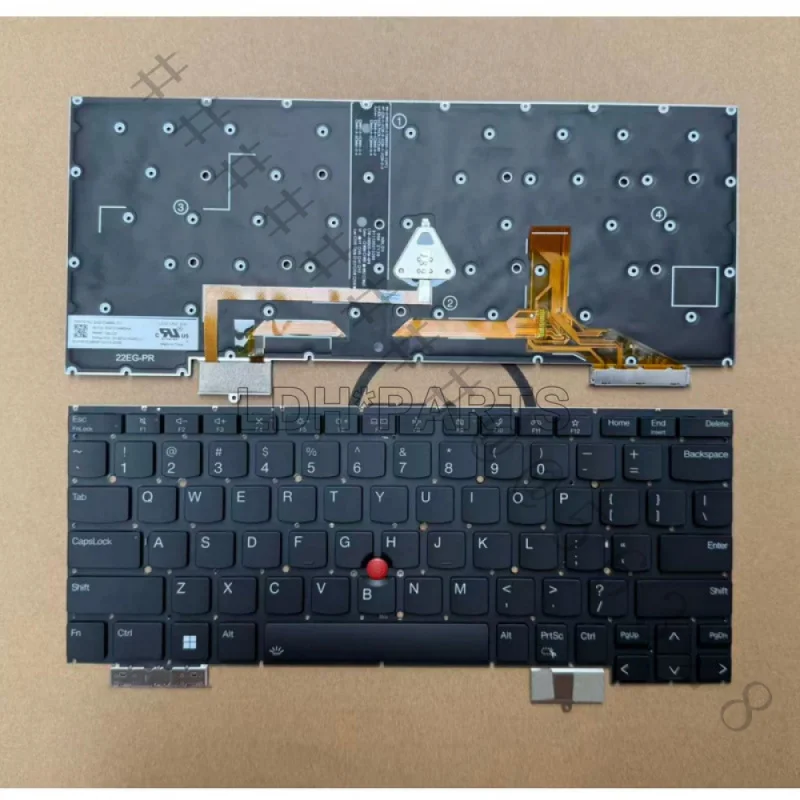 SCZ+New Internal US Layout Backlit Black Keyboard For ThinkPad X13s 21BX 21BY Laptop Built-in Replacement Keypad