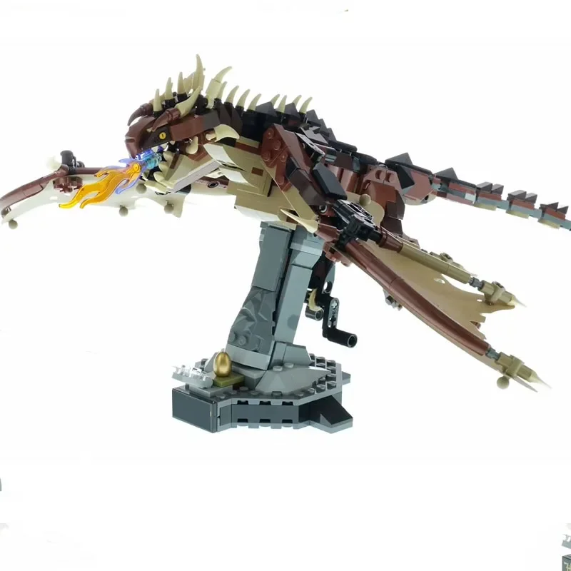 671Pcs Hungarian Horntail Dragon Building Blocks Model 76406 Bricks Education Toys for Kids Christmas Gifts