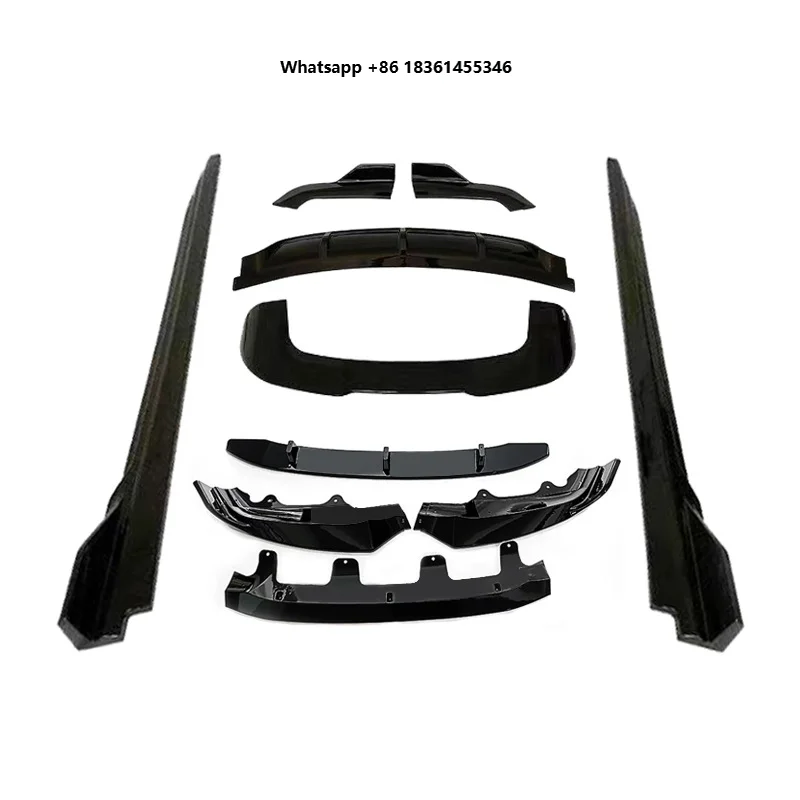 For X5 F15 2014-2018 4PCS Front Lip Side Skirts Rear Diffuser Spoiler ABS Auto Body Kit Factory Wholesale Supplier Body Kit