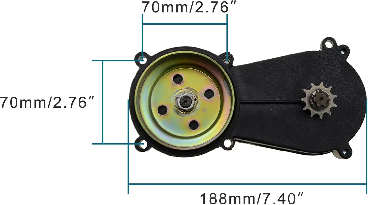 T8F 11 Tooth Sprocket Transmission Gearbox for 2 Stroke 33cc 34cc 47cc 49cc Engine Pocket Bike Dirt Bike Mini ATV Buggy