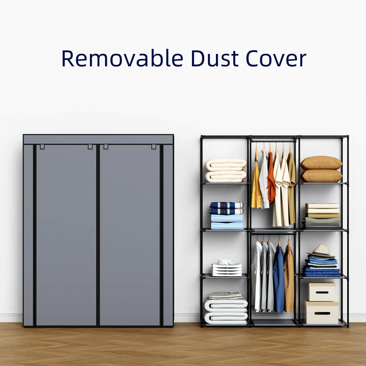 Portable Closet, Wardrobe Clos - Wardrobe Closet Portable Fabric Cover 评论和价格