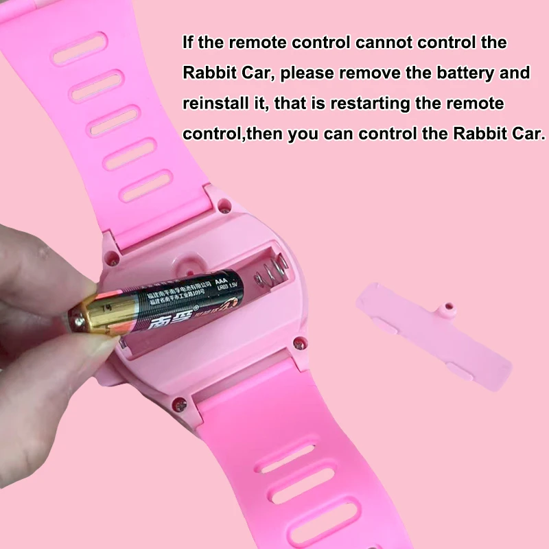 الأطفال RC سيارة ساعة صغيرة اللعب مع أضواء LED 2.4 جيجا هرتز RC سيارة لعبة ساعة أرنب كراب سباق اللعب RC سيارة بنات بنين هدية عيد ميلاد #6