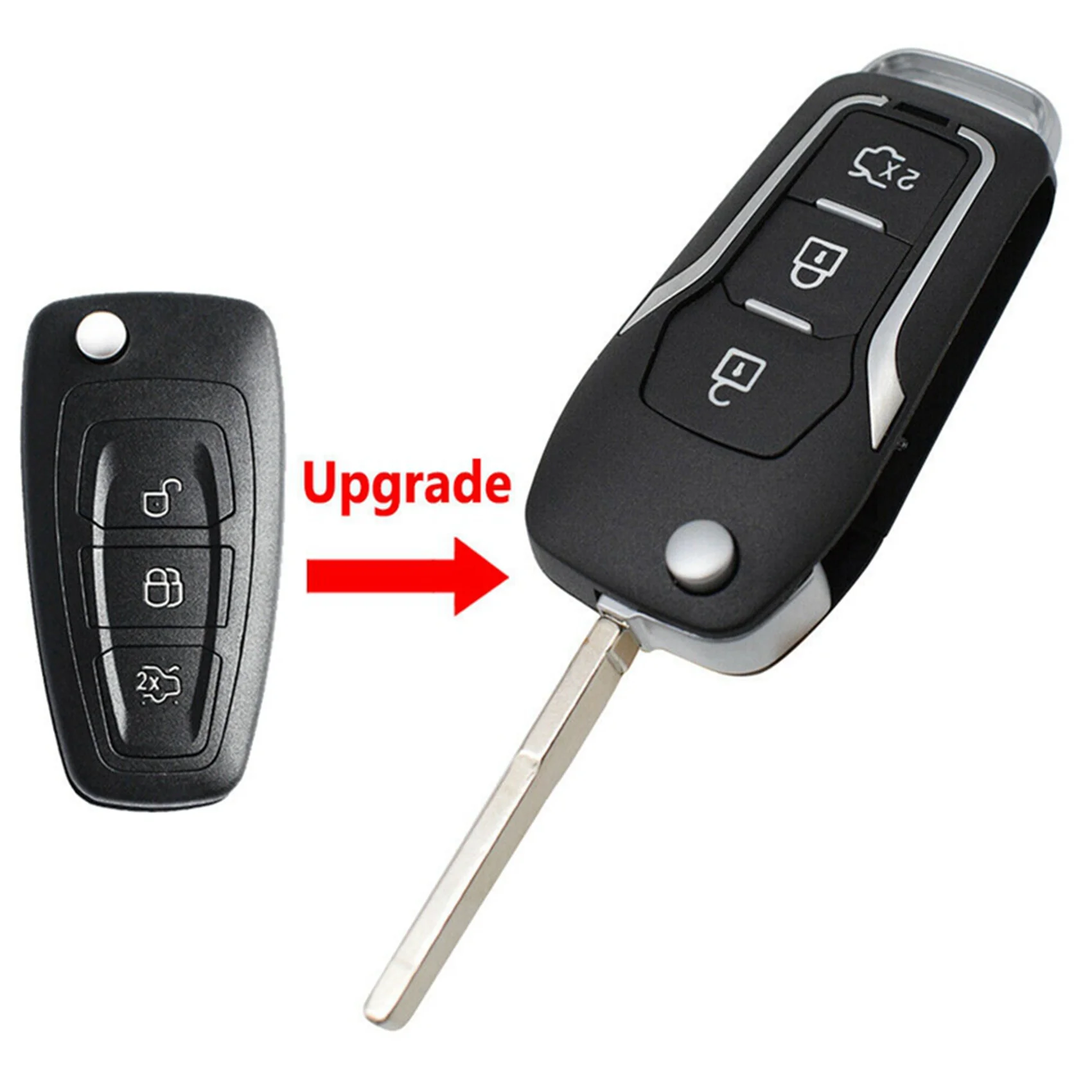 10X Car Remote Key Shell Case For Ford Focus Fiesta Galaxy Mondeo C-Max Ranger