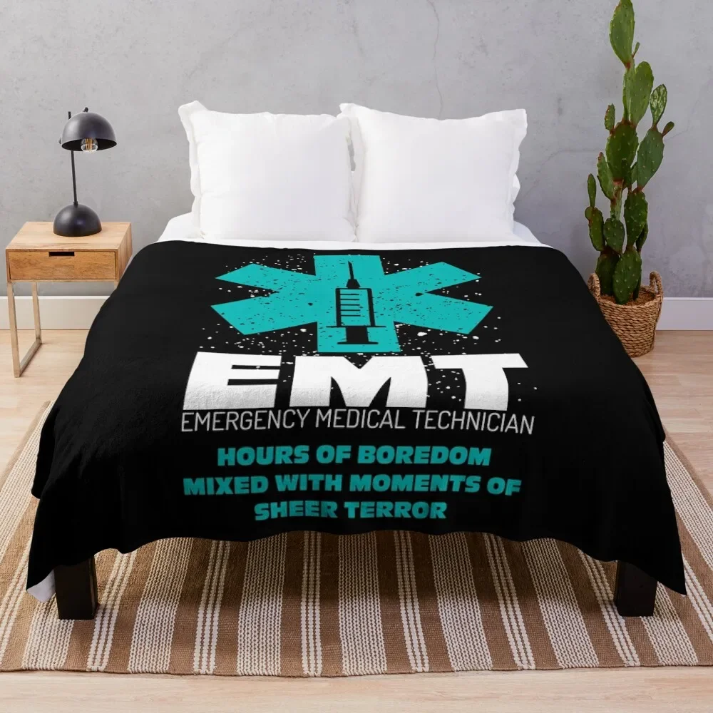 Emergency Medical Technician EMT First Responder Shirt Throw Blanket Luxury Brand for winter Hairys Blankets