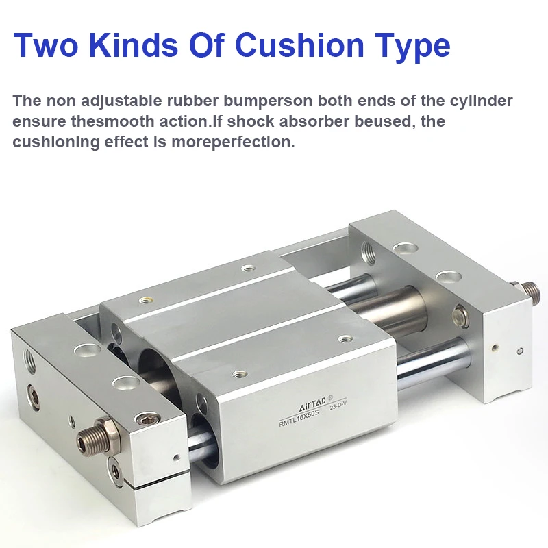 AirTAC RMT16/20/25/3240-50/150/300/400/600/1000-S  Magnetic Coupling Rodless Pneumatic Cylinder  Long Stroke Air Cylinder