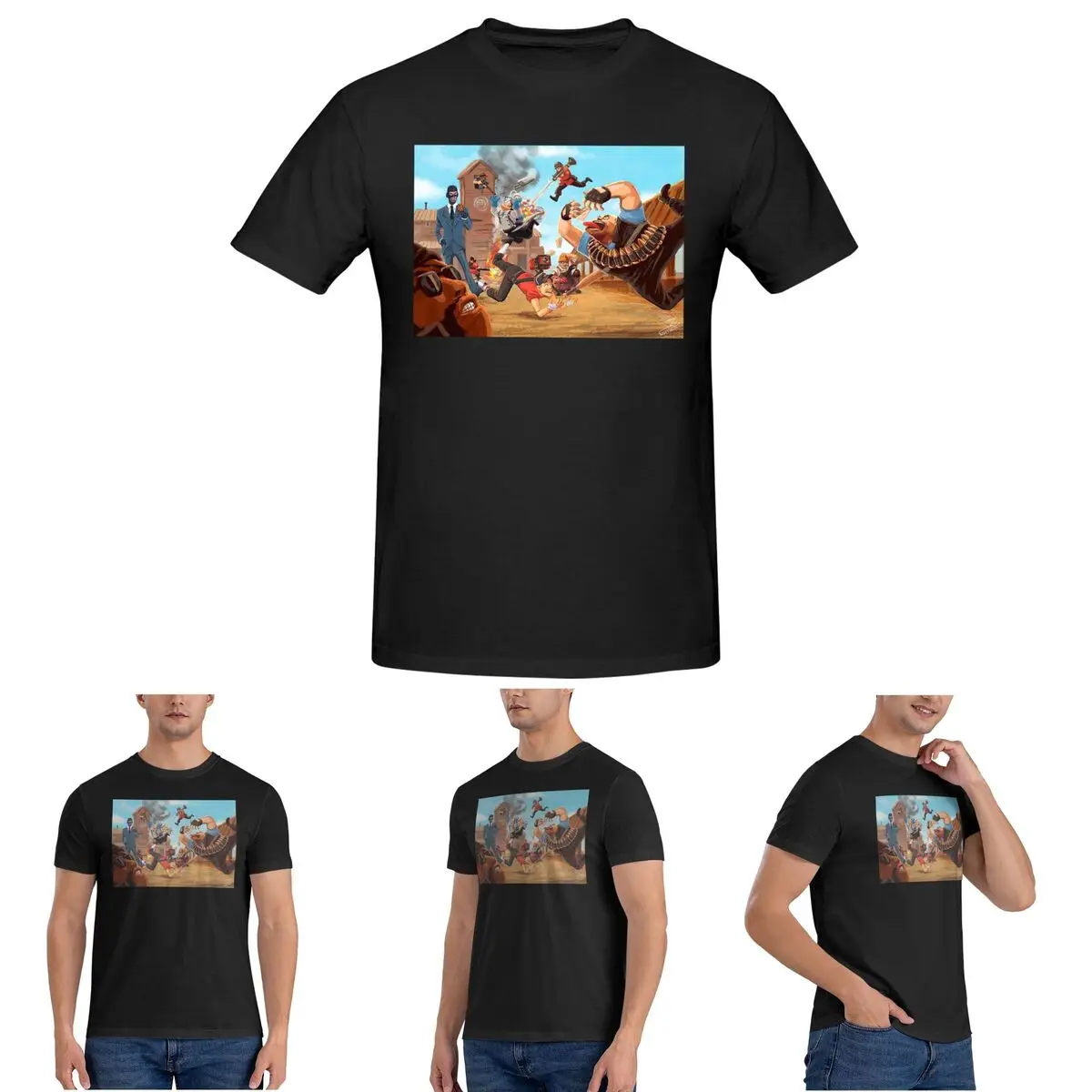 

Мужская футболка Team Fortress 2 Red Vs Blue, хлопковые футболки больших размеров, мужские футболки с коротким круглым вырезом, летняя одежда, топы S-6XL