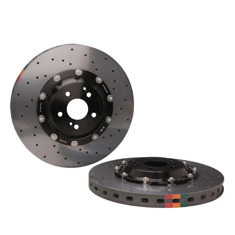 Customized Carbon Ceramic Brake Disc 405mm 440mm Rotors for Akebono 10N 10 Piston Brake Calipers Kit for Porsche Bentley VW