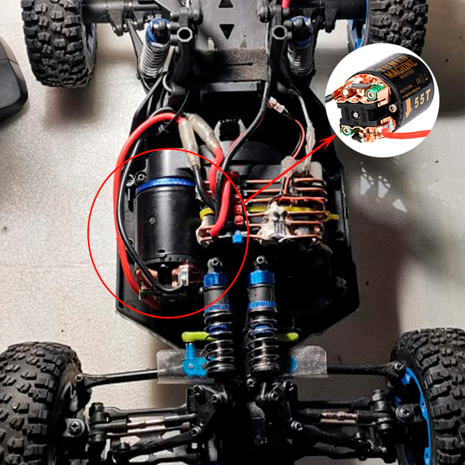 RCXAZ 540 Brushed Motor 13T 21T 35T 45T 55T 80T Motor for 1/10 RC Car Creeper Axial SCX10 90046Traxxas TRX4 TRX6 Redcat Gen8 HSP