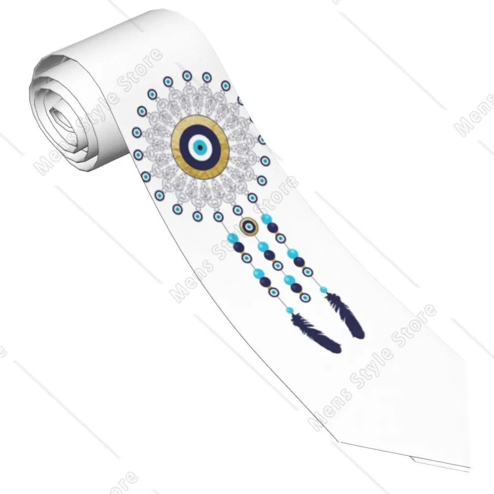 

Классический всевидящий глаз художественный галстук для мужчин на заказ шелковые галстуки Evil Mystic Eyes для офиса Gravatas