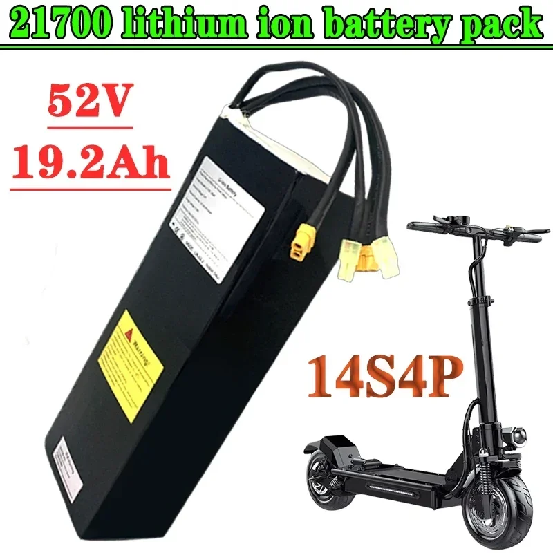 

21700 14S4P 52V 19.2Ah Rechargeable Lithium Battery Pack Suitable For Dual Drive Scooter Battery