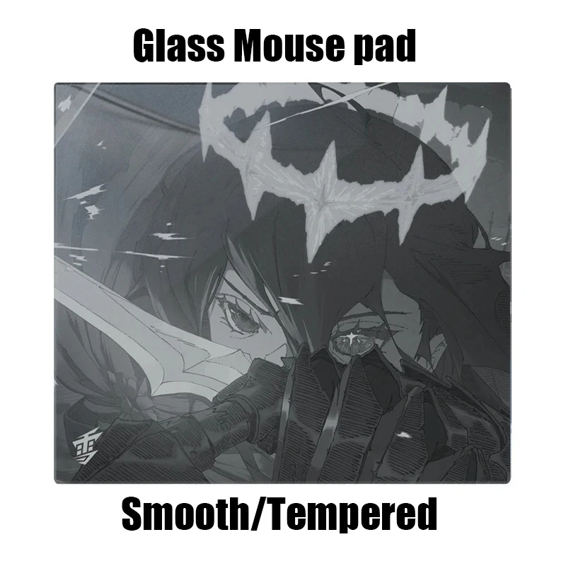 

Японский стеклянный коврик для мыши Sora: игровой коврик с индивидуальным дизайном, закаленное стекло, гладкая поверхность, для киберспорта и FPS-игр