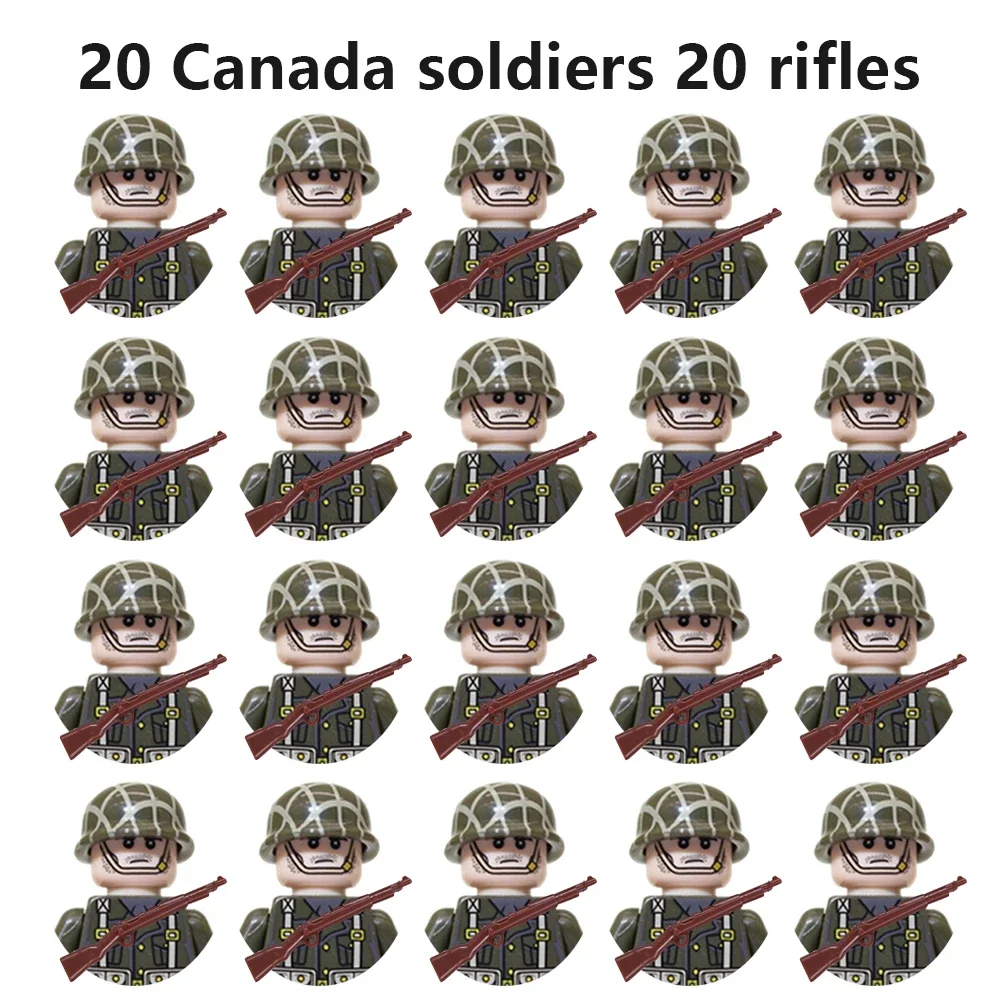 20 military action figures, gifts and toys from the Soviet Union, the United States, Britain, France, Japan, Canada and Italy. image 3