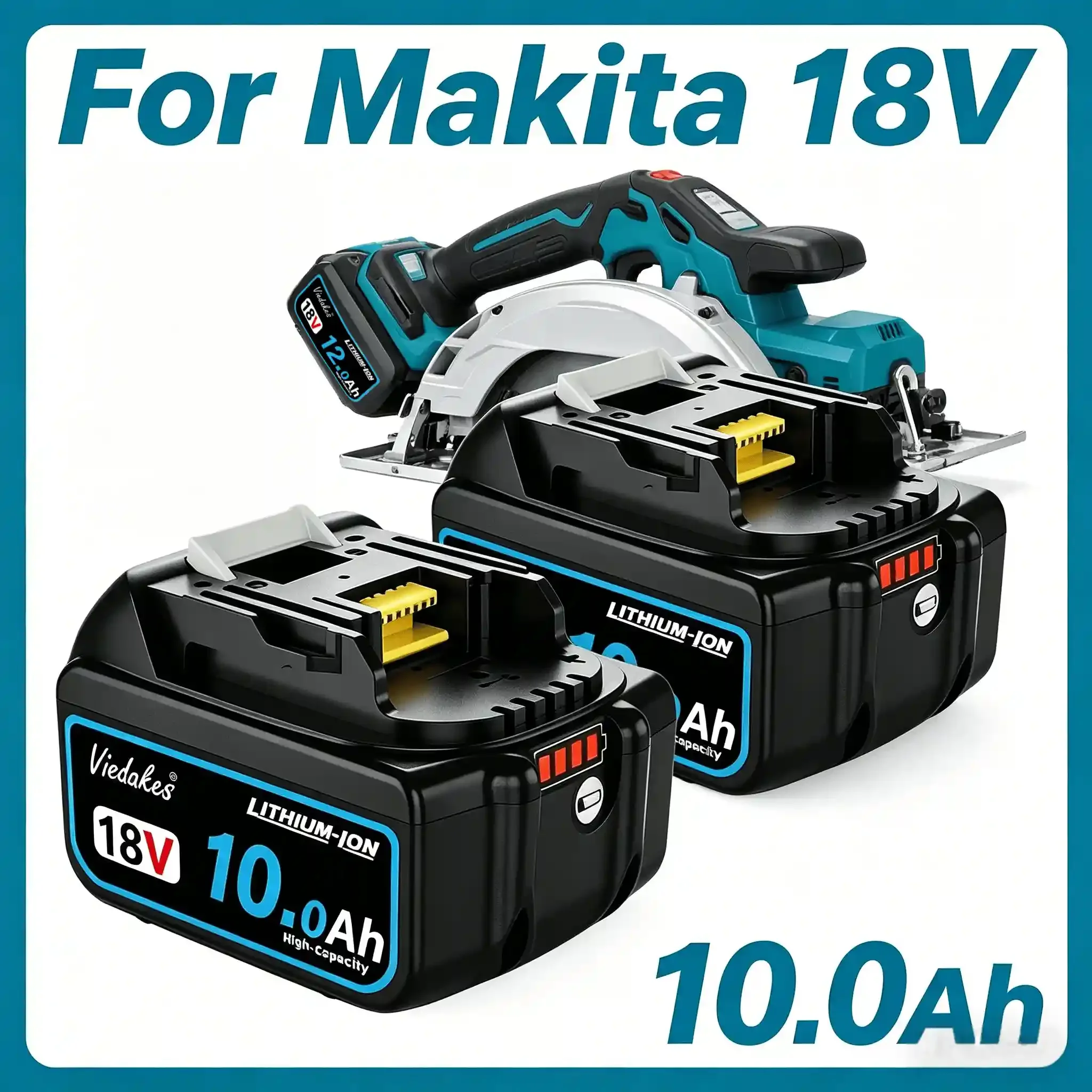 

Аккумулятор премиум-класса для Makita 18V 8.0Ah LXT для DDF484 DTD172 DHP484, литий-ионный, перезаряжаемый, для электроинструментов
