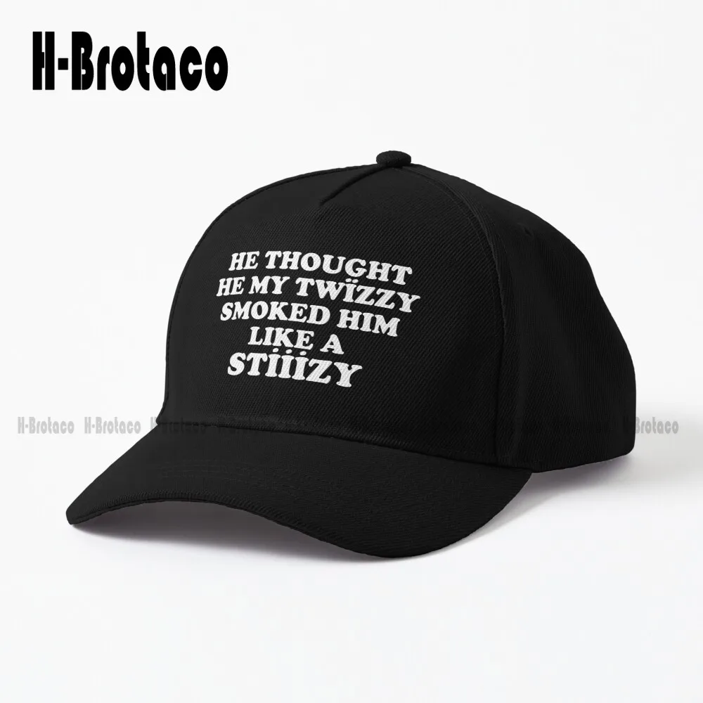 He Thought He My Twizzy Smoked Him Like A Stizzy Yeat Dad Hat Hat Organizer For Baseball Caps Hip Hop Trucker Hats Denim Color