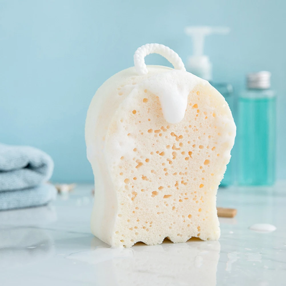 

2 pcs Bath Balls Skin Cleaning Tools Shower Bathing Rubbing Bathing Supplies Comfortable Rubbing Balls Elastic Design White