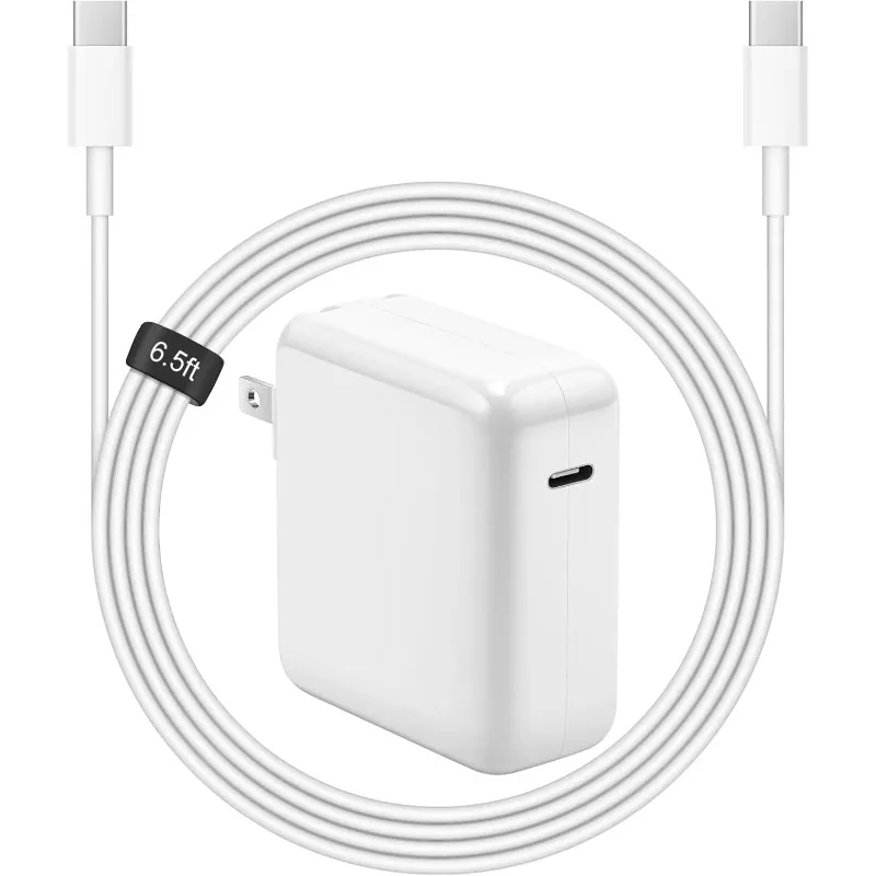 محول طاقة شاحن USB C PD 30 وات 60 وات 87 وات 96 وات لجهاز MacBook Pro 16، 15، 13 بوصة، هواء جديد 13 بوصة 2020/2019/2018، يعمل مع النوع C