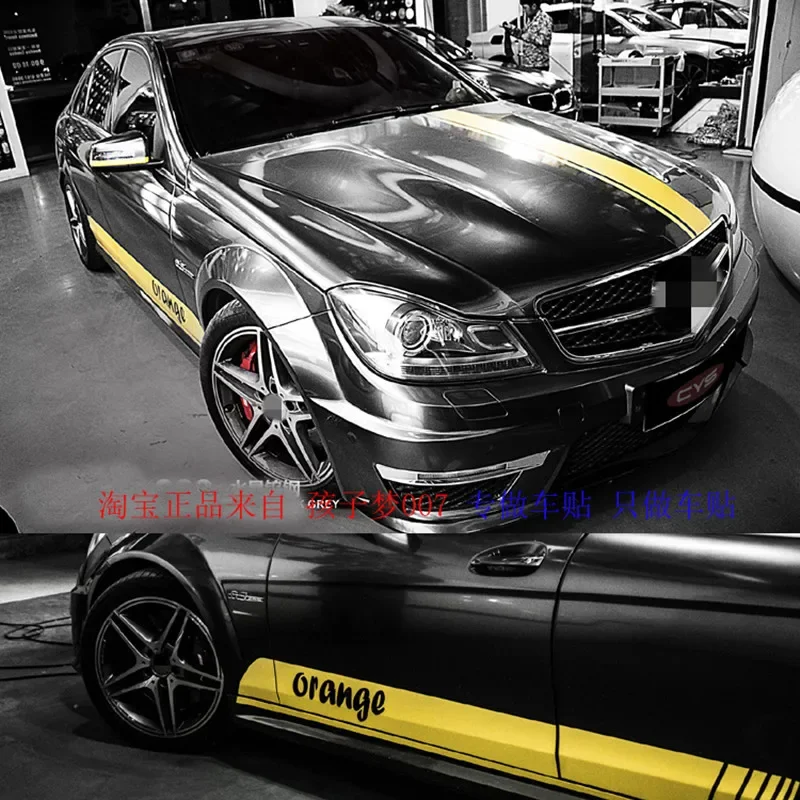 

Car Vinyl Decals Body Sticker pearance Customized fashion sports decal film accessories ﻿For Mercedes Benz C63