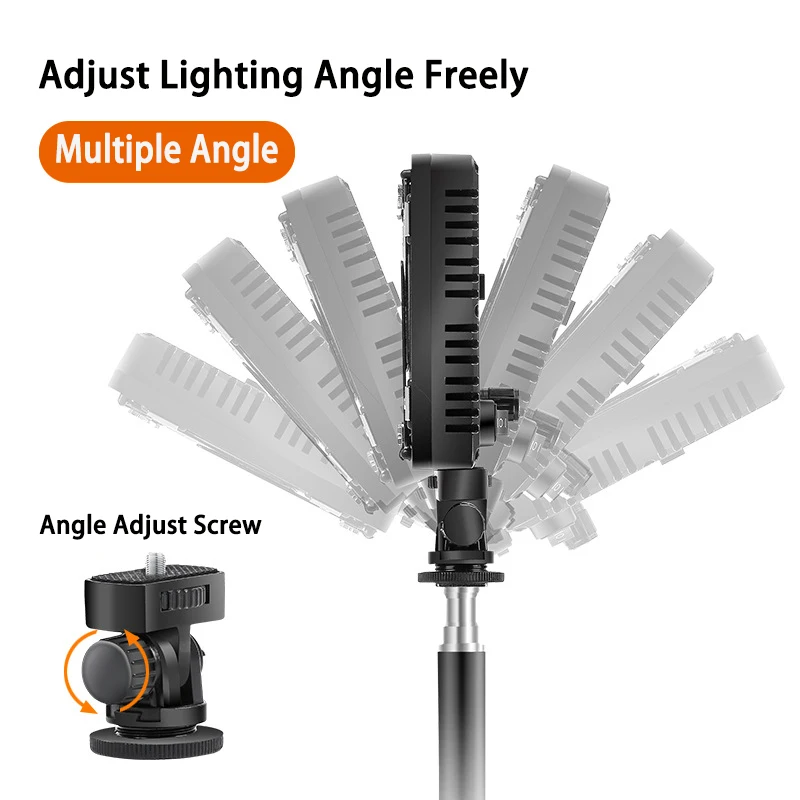 LEDスタジオライトパネル,40W,三脚,ライブストリーミング,ポータブルビデオ録画,写真パネル