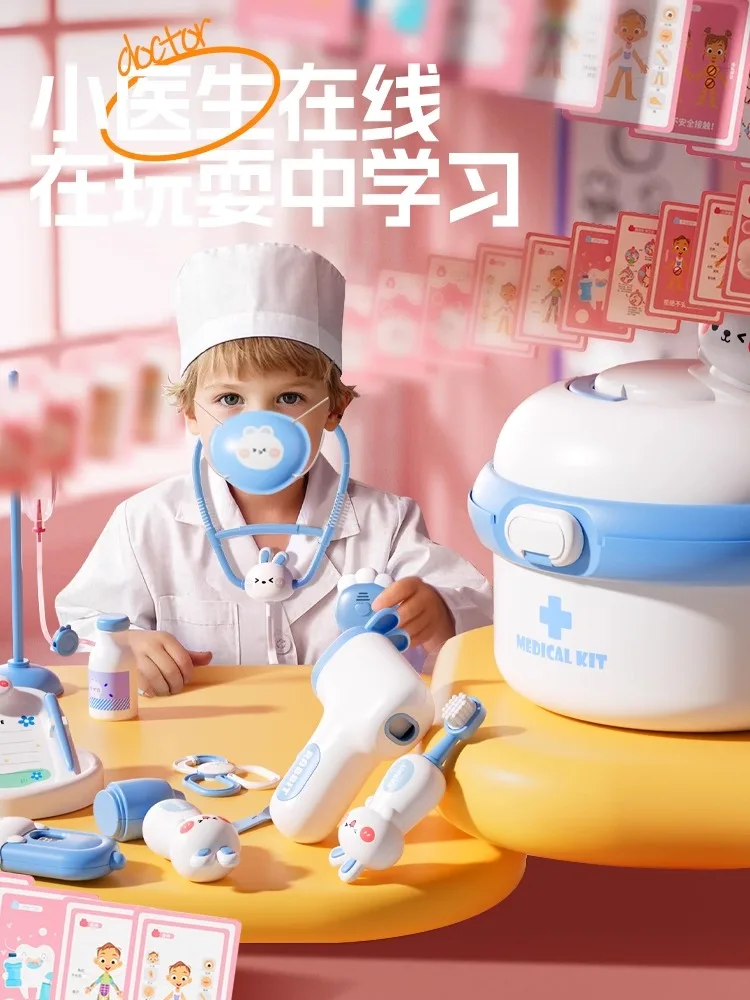 Doktersspeelset voor kinderen Complete fantasiespelset voor meisjes Kleine verpleegster Injectie- en stethoscoopspeelgoed Kerstcadeau voor kinderen