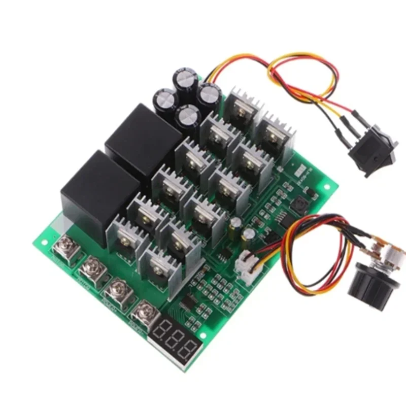 Dc 10-55V 100a Motor Snelheidsregelaar Pwm Hho Rc Achteruitrijschakelaar Met Led Display