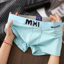 Mens Cotton Panties Breathable Words Print Shorts Underpants Man Bulge Pouch Briefs Trunks Briefs Stretch Underwear