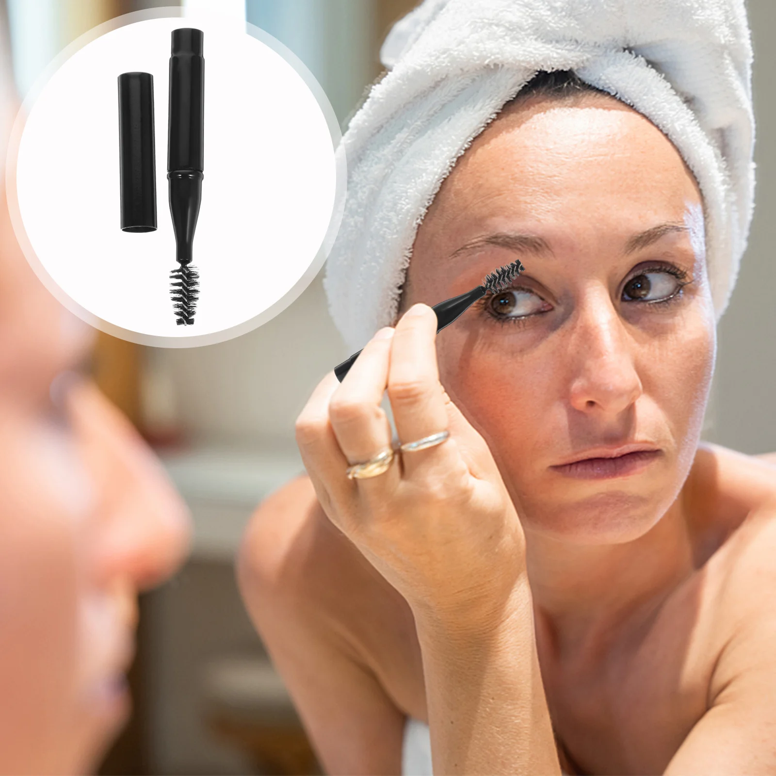 3 pièces baguettes de Mascara à sourcils poils souples pinceaux de maquillage portables multi-usage peignes à cils brosse à cils brosse à cils baguettes