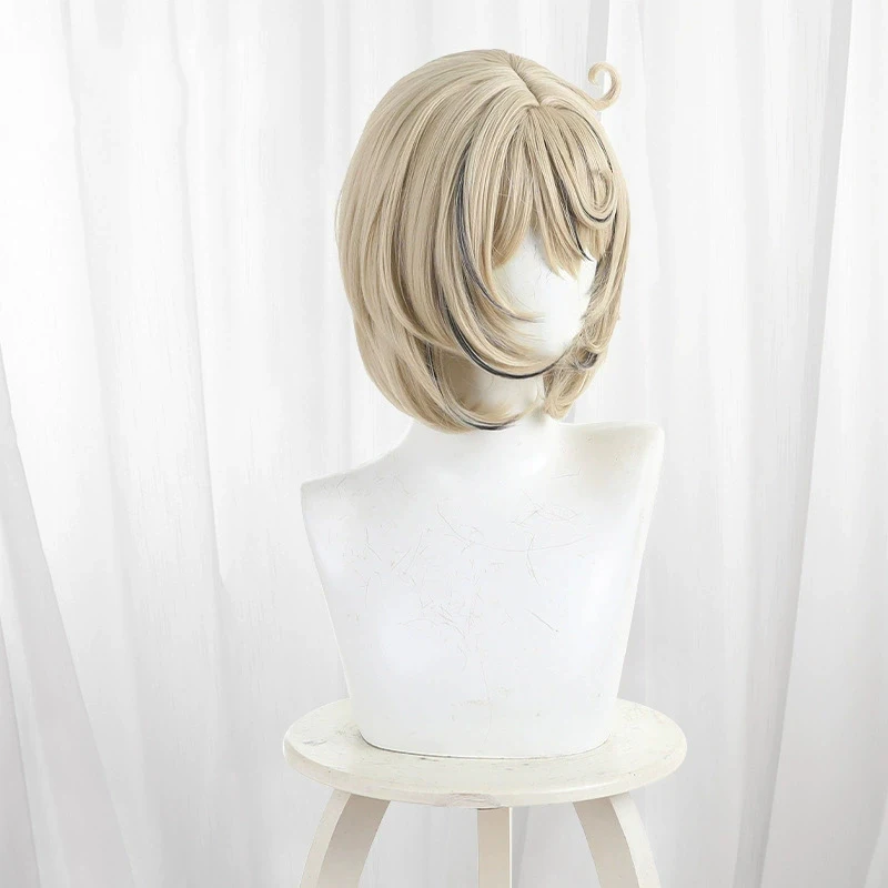 게임 Zenless Zone Zero Yidhari 코스프레 가발 여성 황금 머리 내열성 합성 가발 할로윈 소품