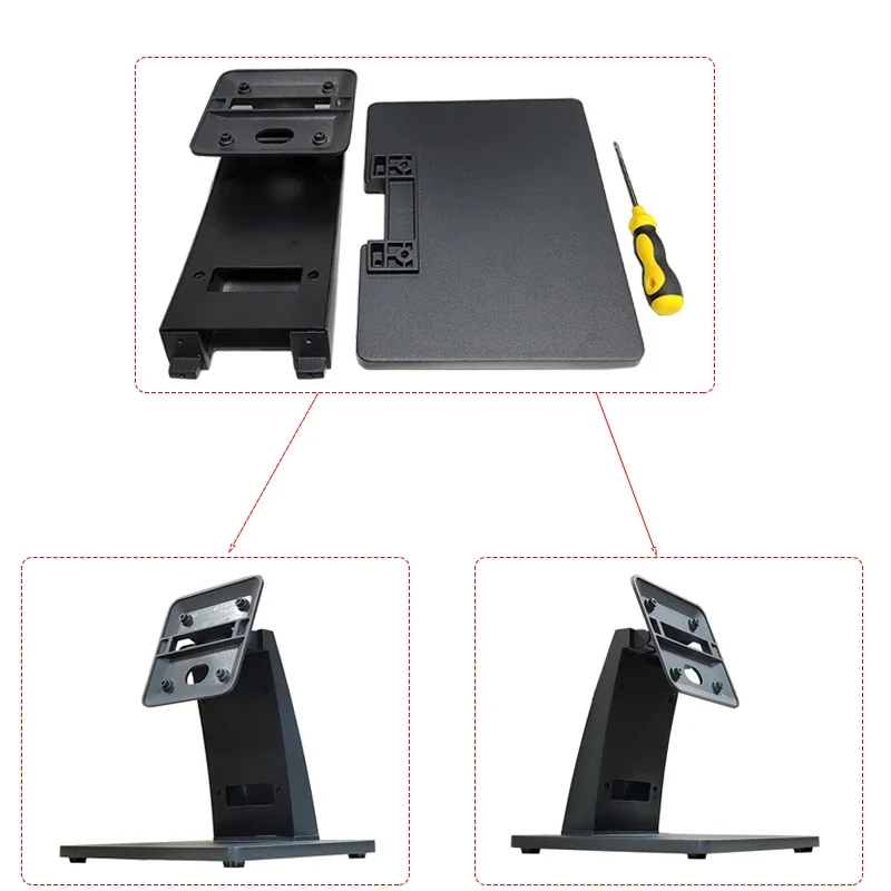 

Aluminum alloy metal bracket base dual screen display bracket